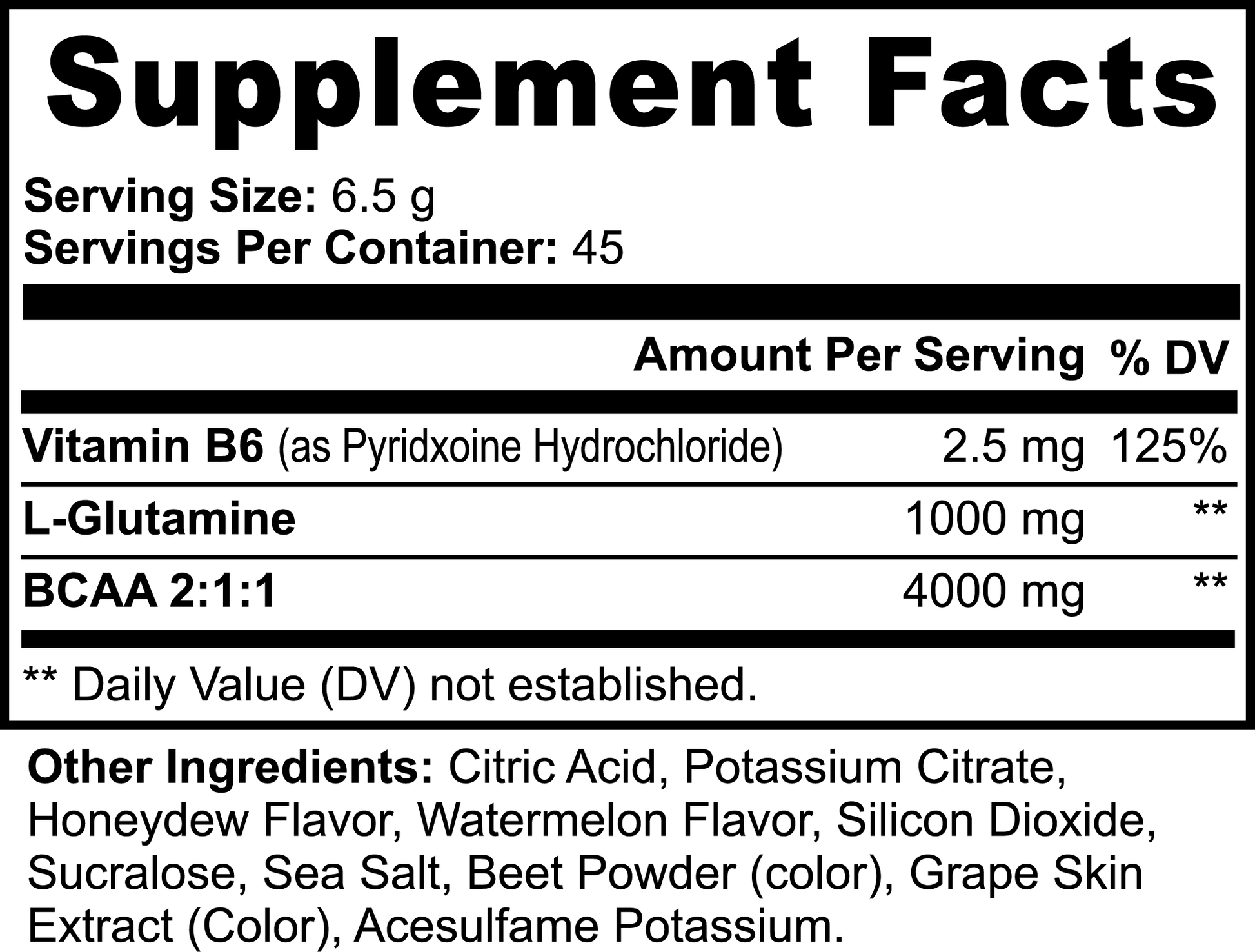 PrimalCore: Honeydew Watermelon Blast BCAA